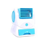 Fiaya Mini Desktop Air Conditioner Small Fan USB Rechargeable Cooling Portable Cooler (Blue) - B07DVW9Z4W